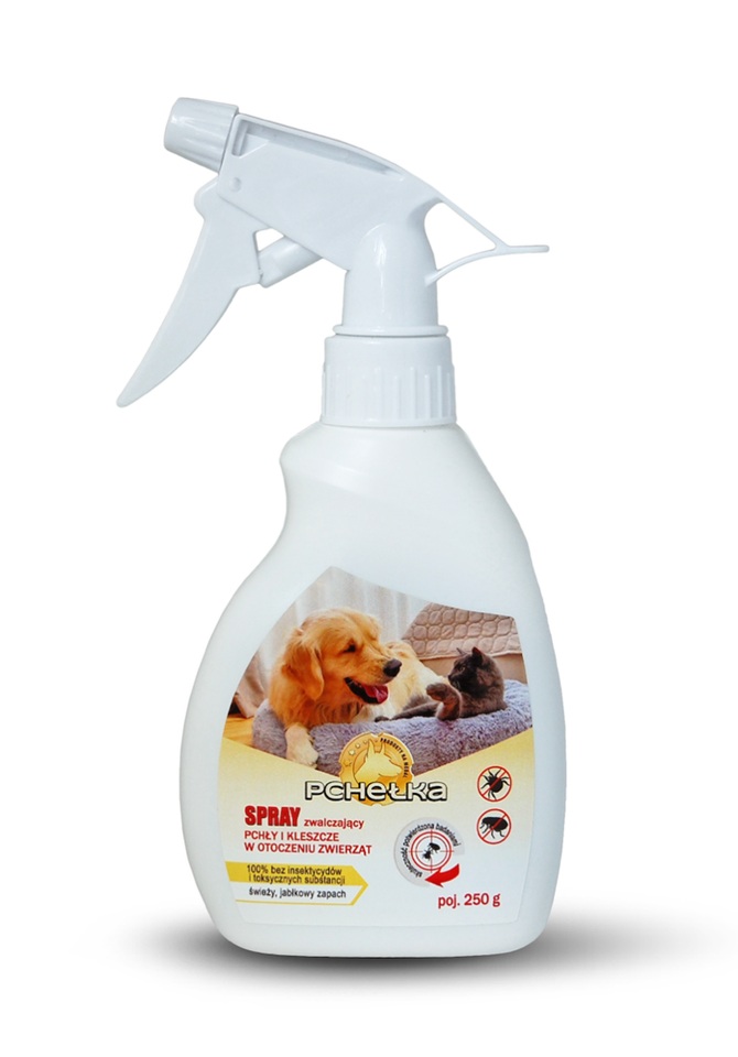 PCHEŁKA Spray zwalczający pchły i kleszcze w otoczeniu zwierząt 250 g
