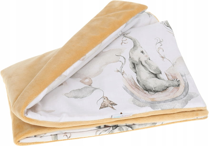 Babymam kocyk dla niemowląt uniwersalny dwustronny