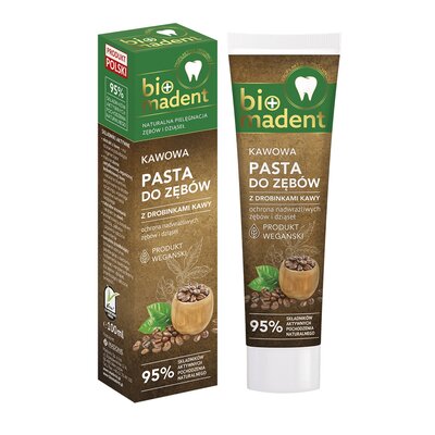 Pasta do zębów BIO MADENT Kawowa z drobinkami kawy 100 ml