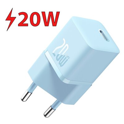 Ładowarka sieciowa BASEUS GaN5 Mini 20W Niebieski