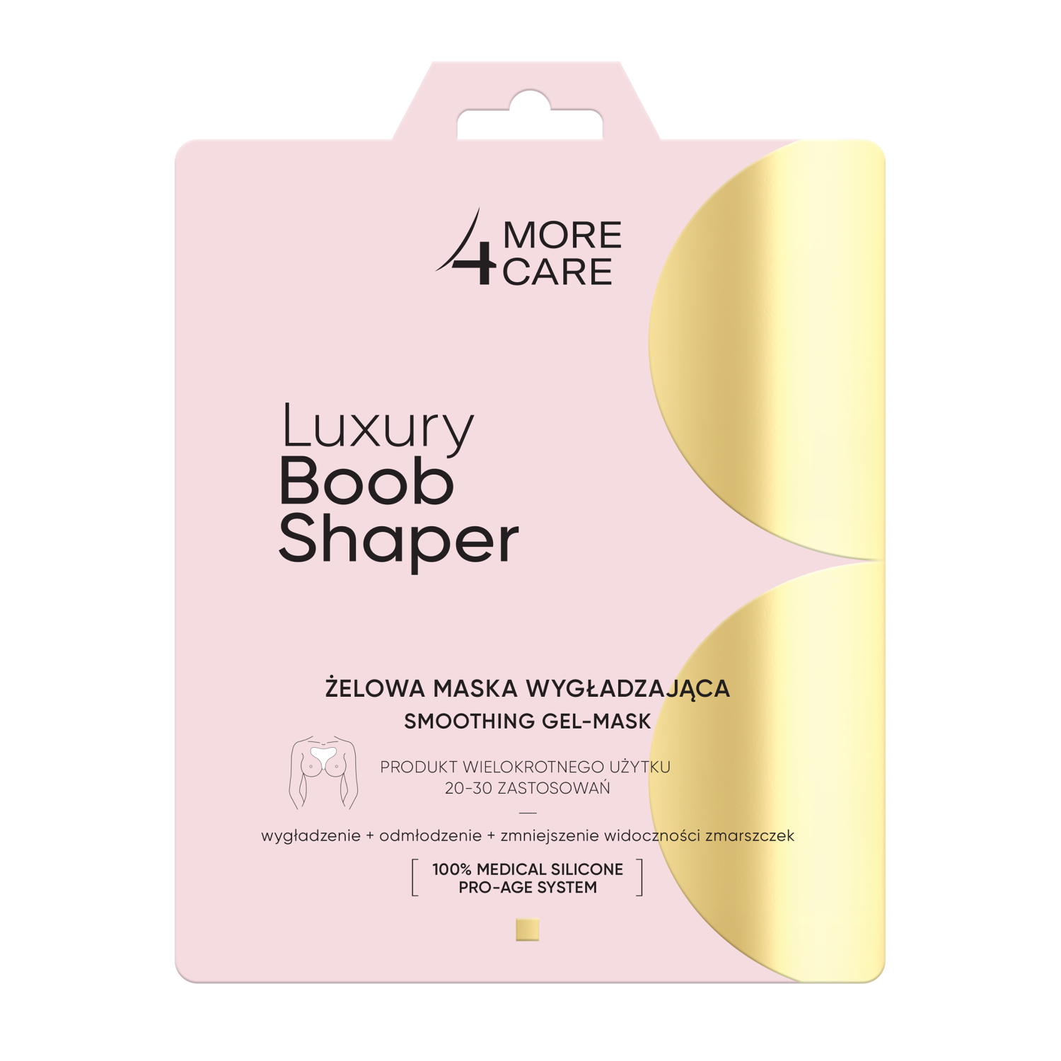 More4Care Luxury Boob Shaper żelowa maska wygładzająca do biustu i dekoltu, 1 szt.