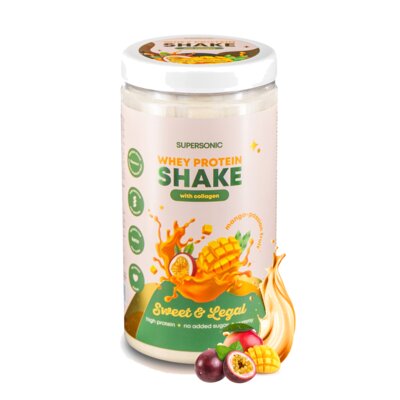 Supersonic Whey Protein Shake shake proteinowy z kolagenem o smaku mango + marakuja, 560 g