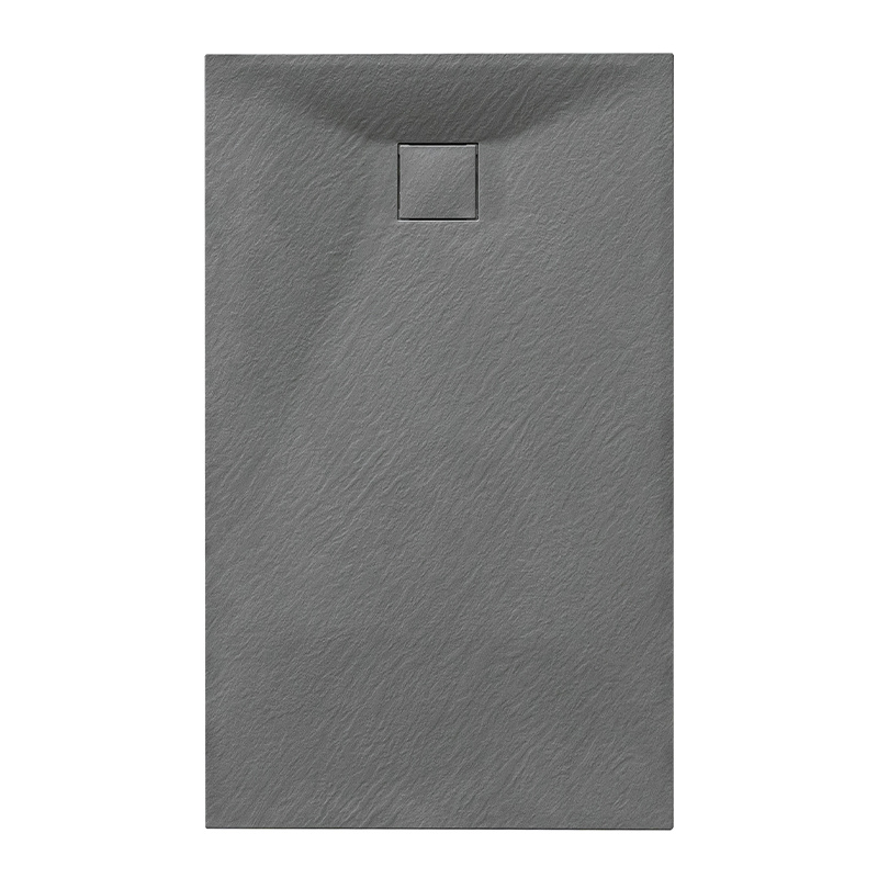 BRODZIK PRYSZNICOWY KAMIENNY PROSTOKĄTNY SLIM RIKO SZARY 120x80 CM