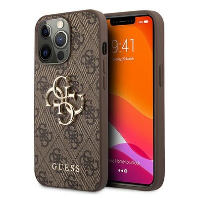 Etui GUESS 4G Big Metal Logo do Apple iPhone 13/13 Pro Brązowy