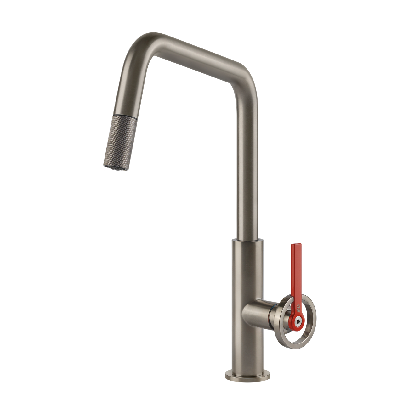 Gessi - Bateria kuchenna Officine V wyciągana wylewka 60203 Finox (Nikiel szczotkowany)