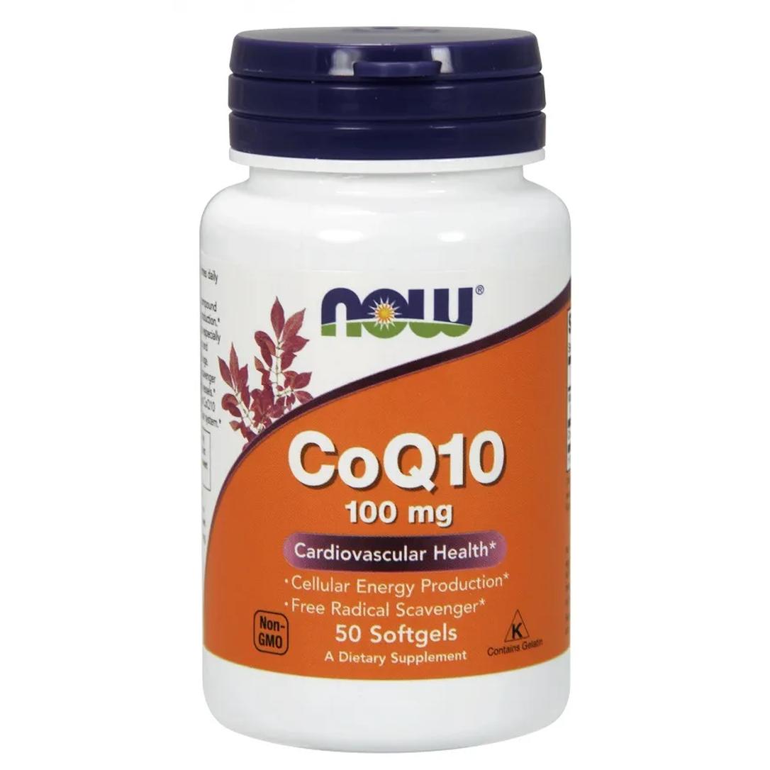 Now Foods suplement diety koenzym Q10, 100mg, 50 kaps./1 opak.