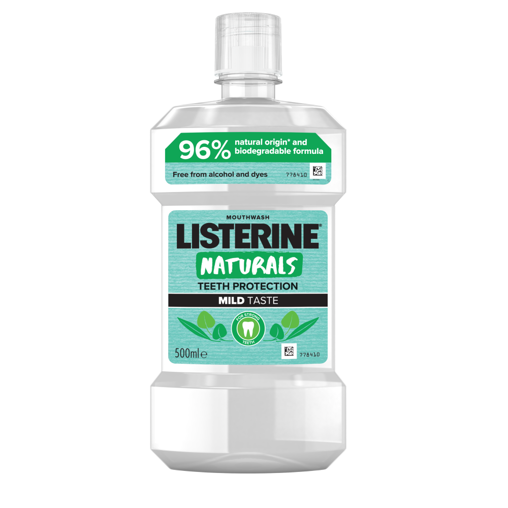 Listerine Naturals Teeth Protection płyn do płukania jamy ustnej, 500 ml