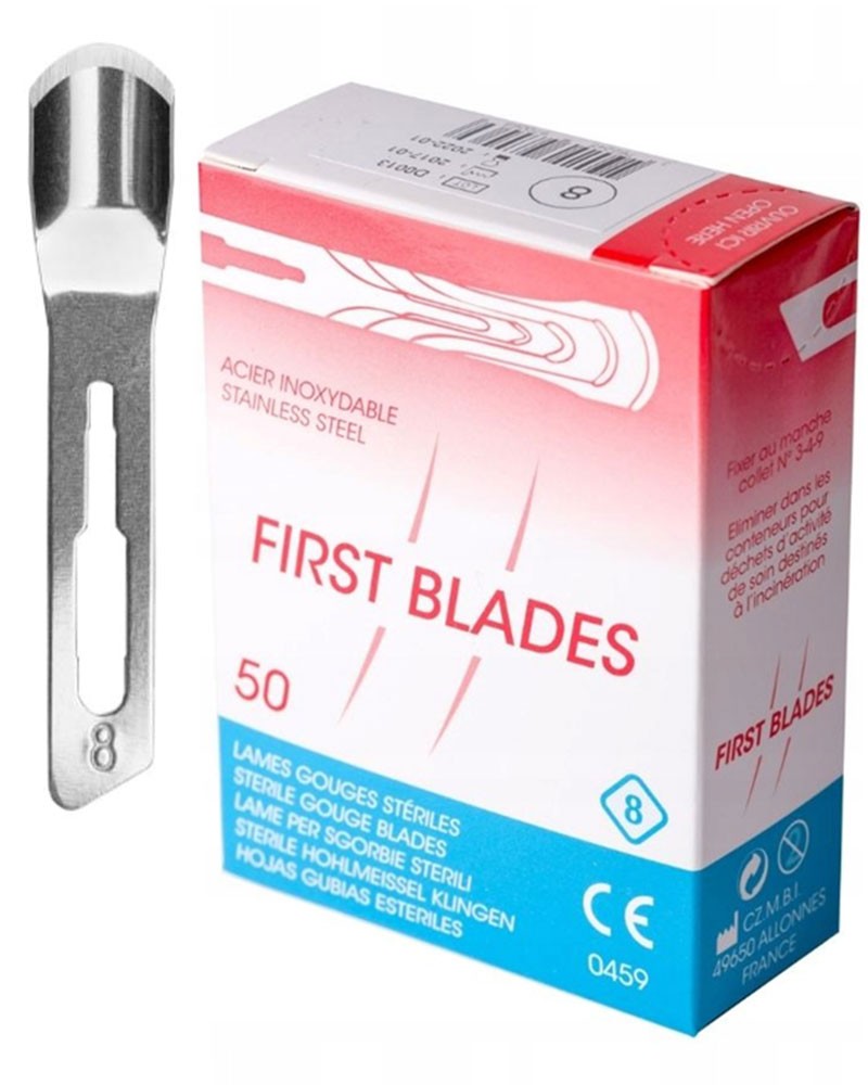 Dłutka First Blades rozmiar 8, 50 szt.