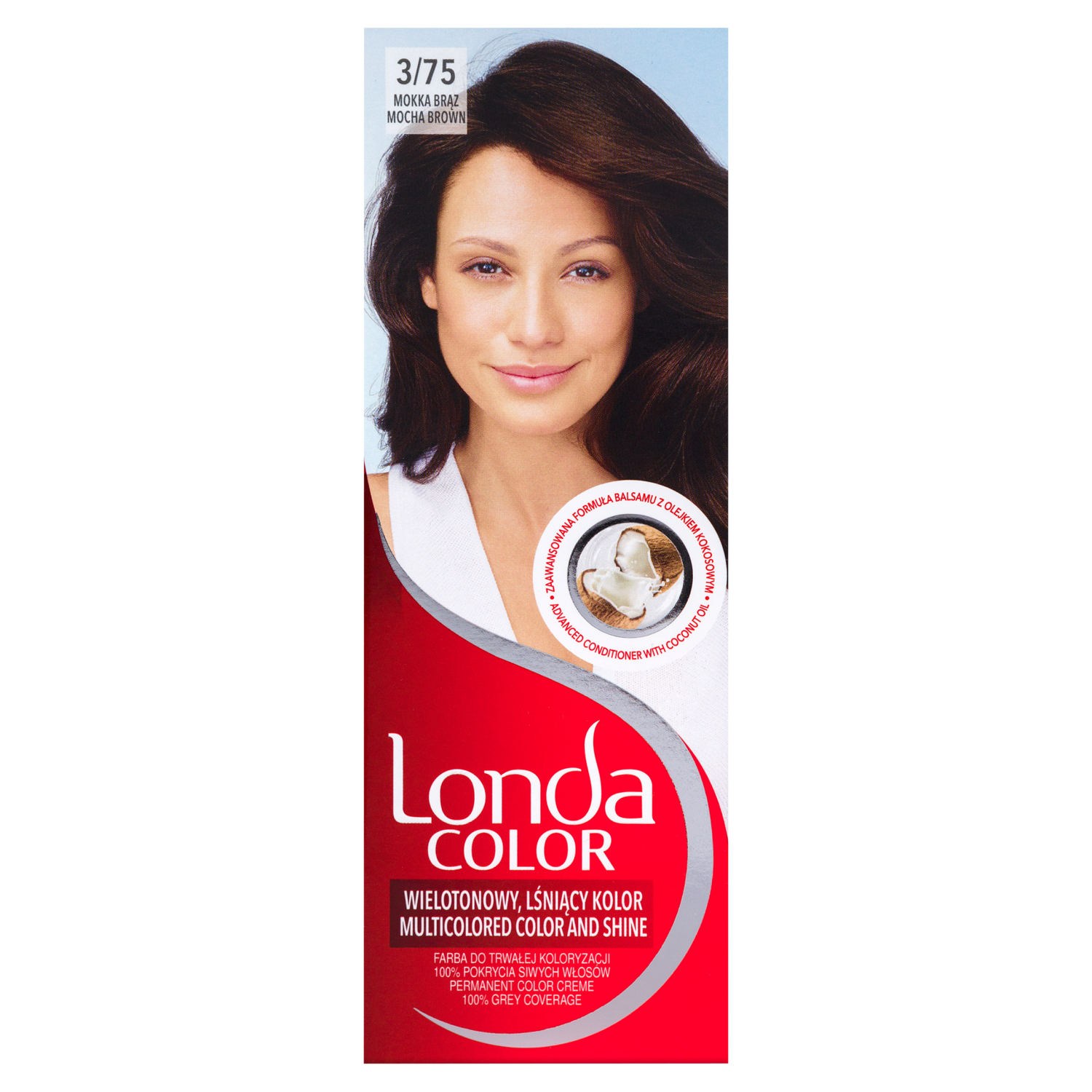 Londa Color kremowa farba do włosów 3/75 mokka brąz, 1 opak.