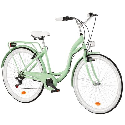 Rower miejski INDIANA Moena S7B 28 cali damski Miętowy 2025