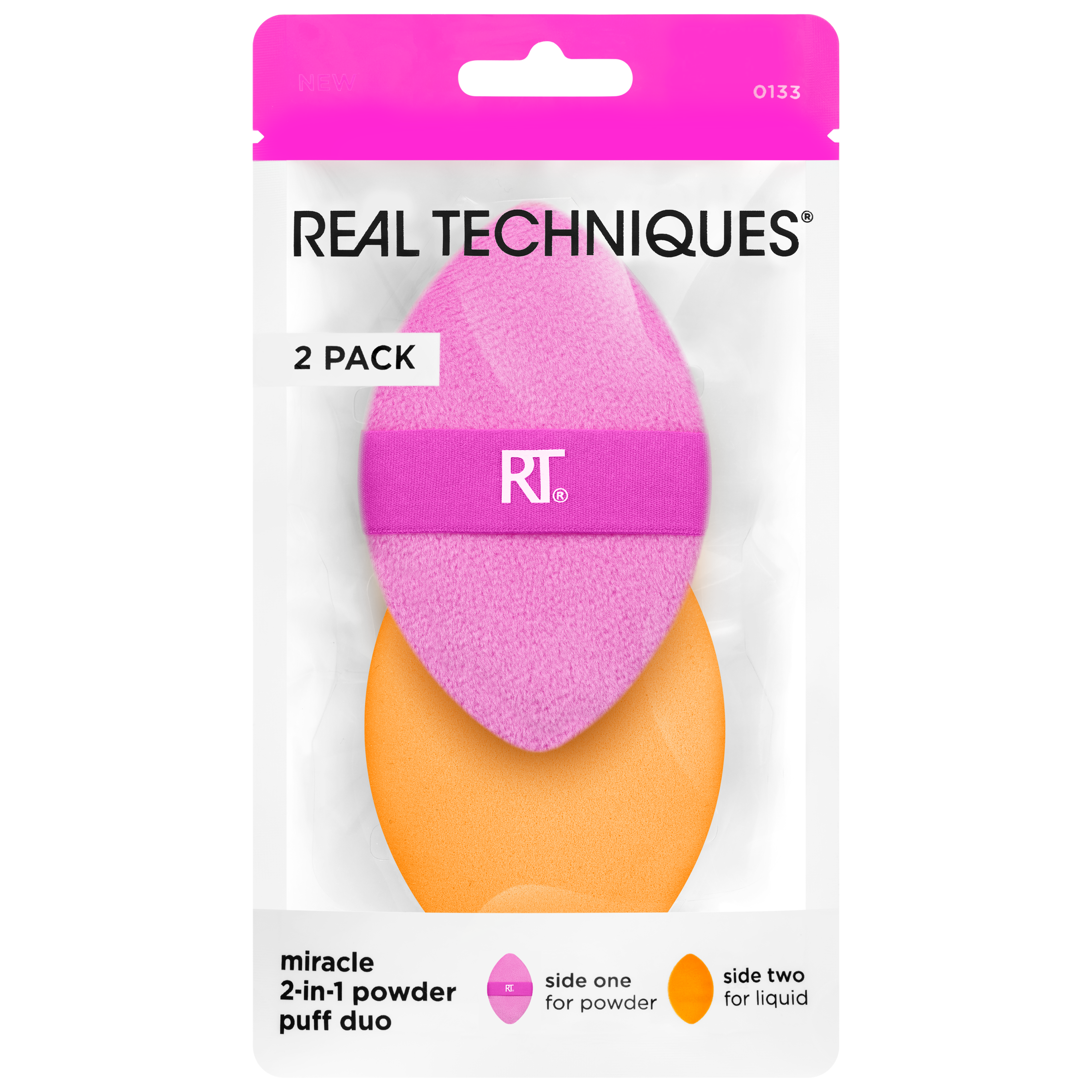 Real Techniques Miracle Powder Puff puszek 2w1 do makijażu, 1 szt.