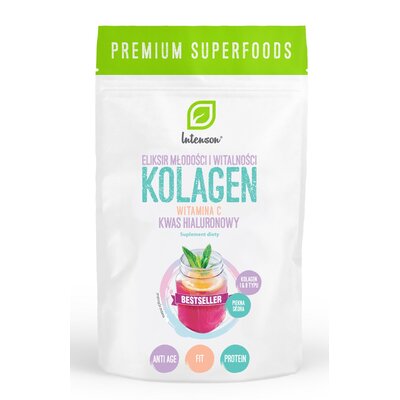 Kolagen INTENSON Witamina C + kwas hialuronowy (250 g)