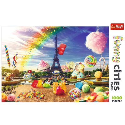 Puzzle TREFL Funny Cities Słodki Paryż 10597 (1000 elementów)