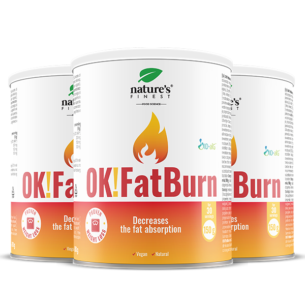 Nature's Finest Ok!Fatburn zestaw: suplement diety, 3x150 g