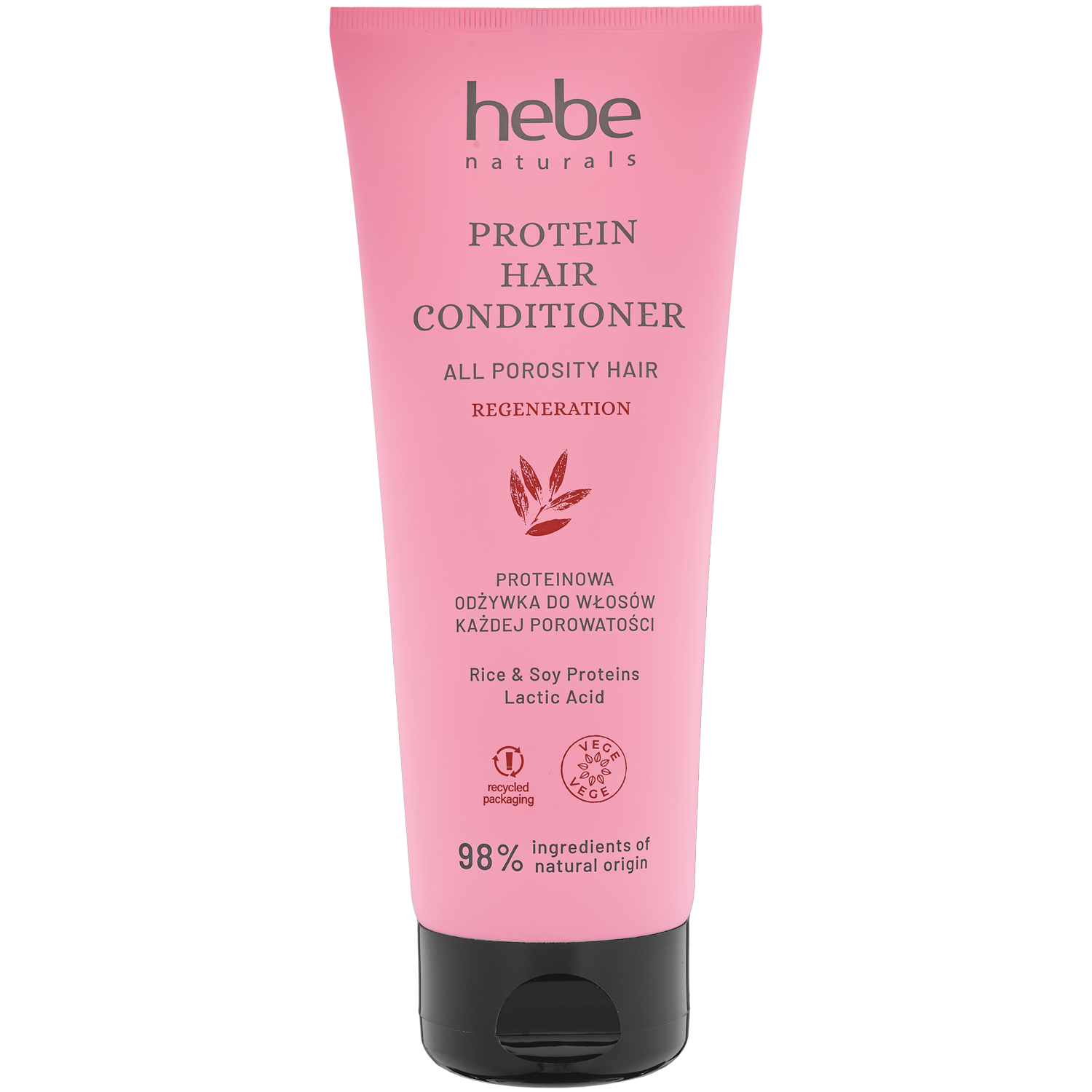 Hebe Naturals Protein Hair Conditioner proteinowa odżywka do włosów każdej porowatości, 200 ml