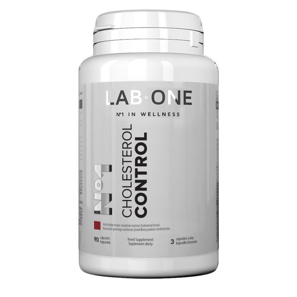 Lab One N°1 Cholesterol Control suplement diety wspierający poziom cholesterolu, 90 kaps./1 opak.