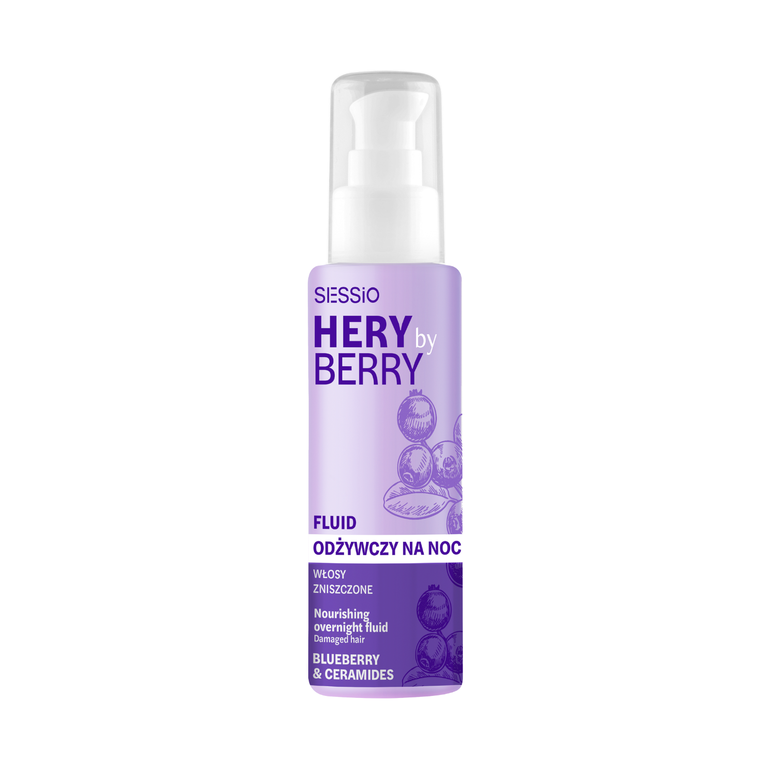 Sessio Hery by Berry odżywczy fluid do włosów na noc, 100 ml
