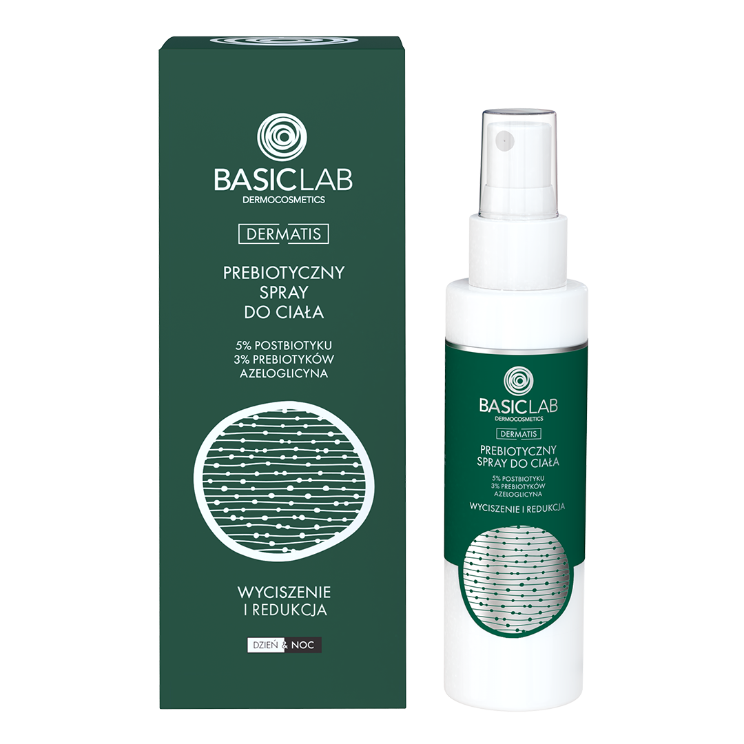 Basiclab Dermatis prebiotyczny spray do ciała, 100 ml