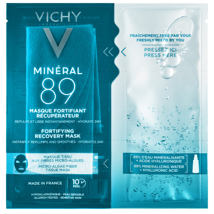 Vichy Mineral 89 maska regenerująco-wzmacniająca w płachcie do twarzy, 29 g