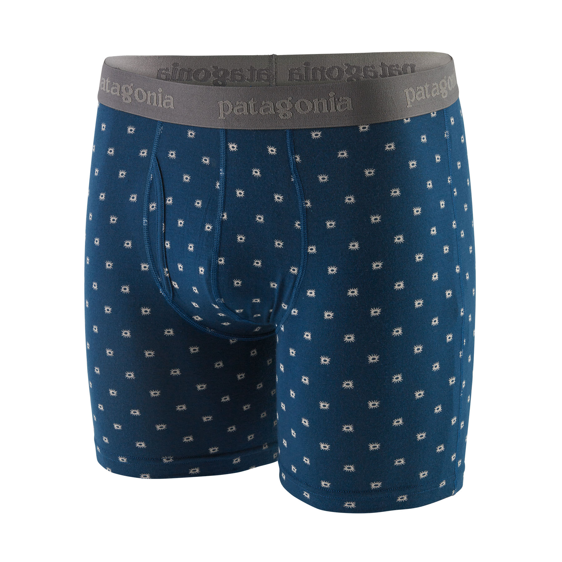 Męskie bokserki termoaktywne Patagonia Essential Boxer Briefs 6" sun beams: lagom blue - L