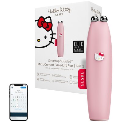 Urządzenie do mikroprądowego liftingu twarzy GESKE HK000014PI01 6w1 Różowy