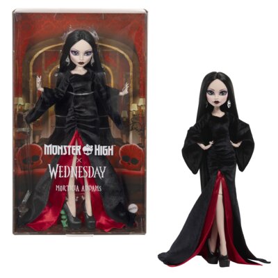 Lalka MONSTER HIGH X Wednesday Morticia Addams JLK99