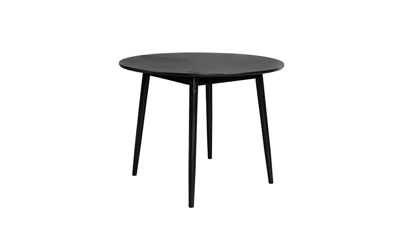 White Label Living - Stół FABIO 120 cm (czarny)