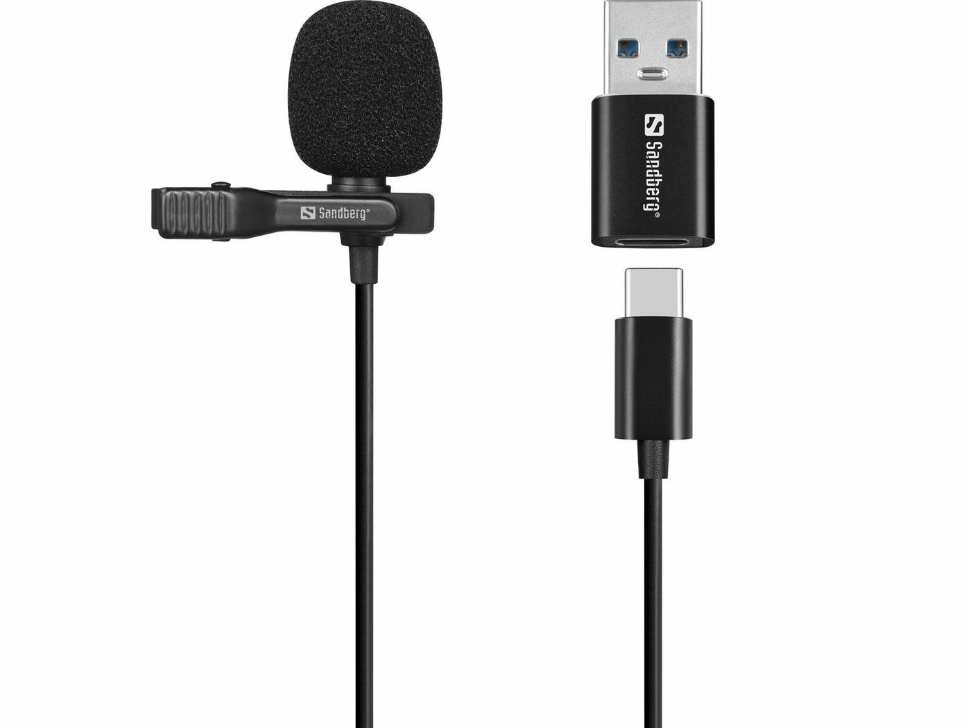 Sandberg Streamer USB Clip Microphone - mikrofon
