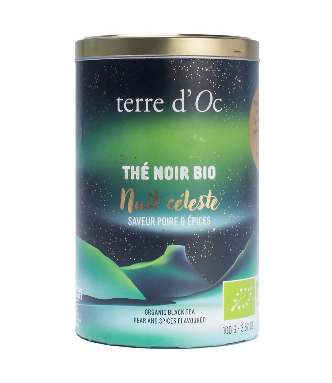 Terre d'Oc - Herbata zimowa czarna 100 g Nuit celeste