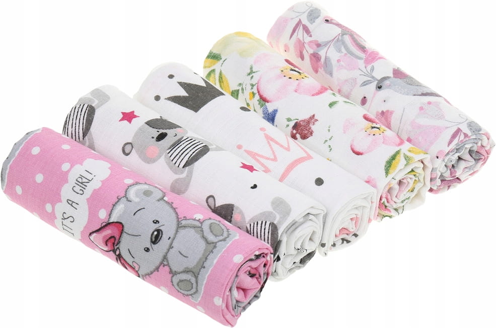Babymam pieluchy tetrowe bawełna 100% zestaw 5szt
