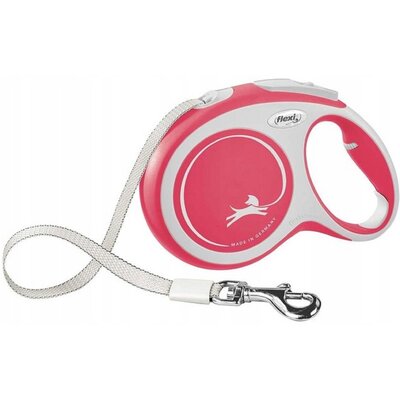 Smycz FLEXI New Comfort L (8 m - 50 kg) Czerwono-biały