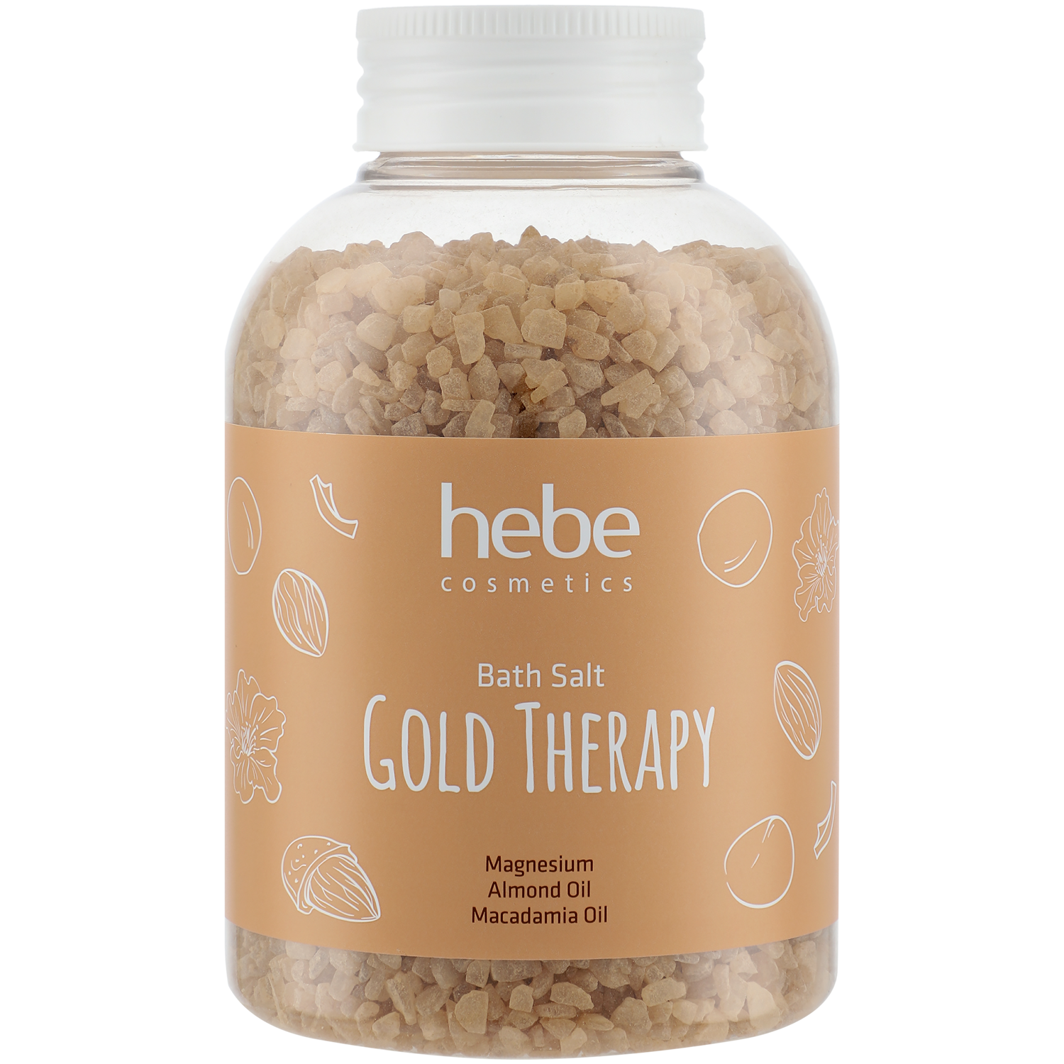 Hebe Cosmetics Bath Salt Gold Therapy sól do kąpieli, 600 g