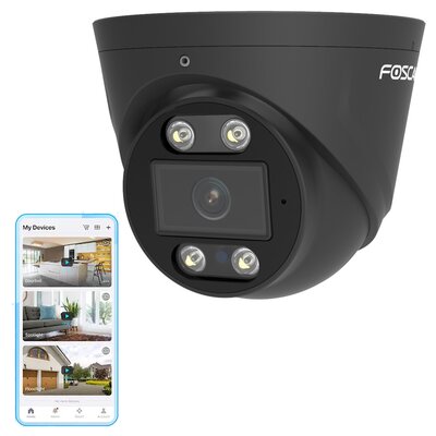 Kamera FOSCAM T5EP 5MP Zewnętrzna, LAN / P2P Czarny