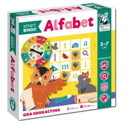 Gra edukacyjna KAPITAN NAUKA Smart Bingo Alfabet