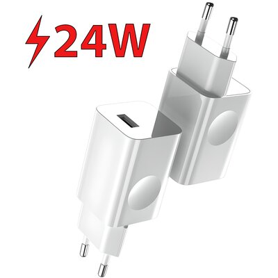 Ładowarka sieciowa BASEUS USB QuickCharge 24W Biały