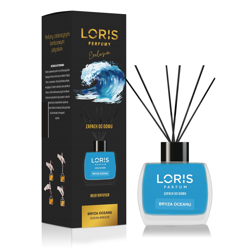 Loris dyfuzor zapachowy z patyczkami Bryza Oceanu, 120 ml