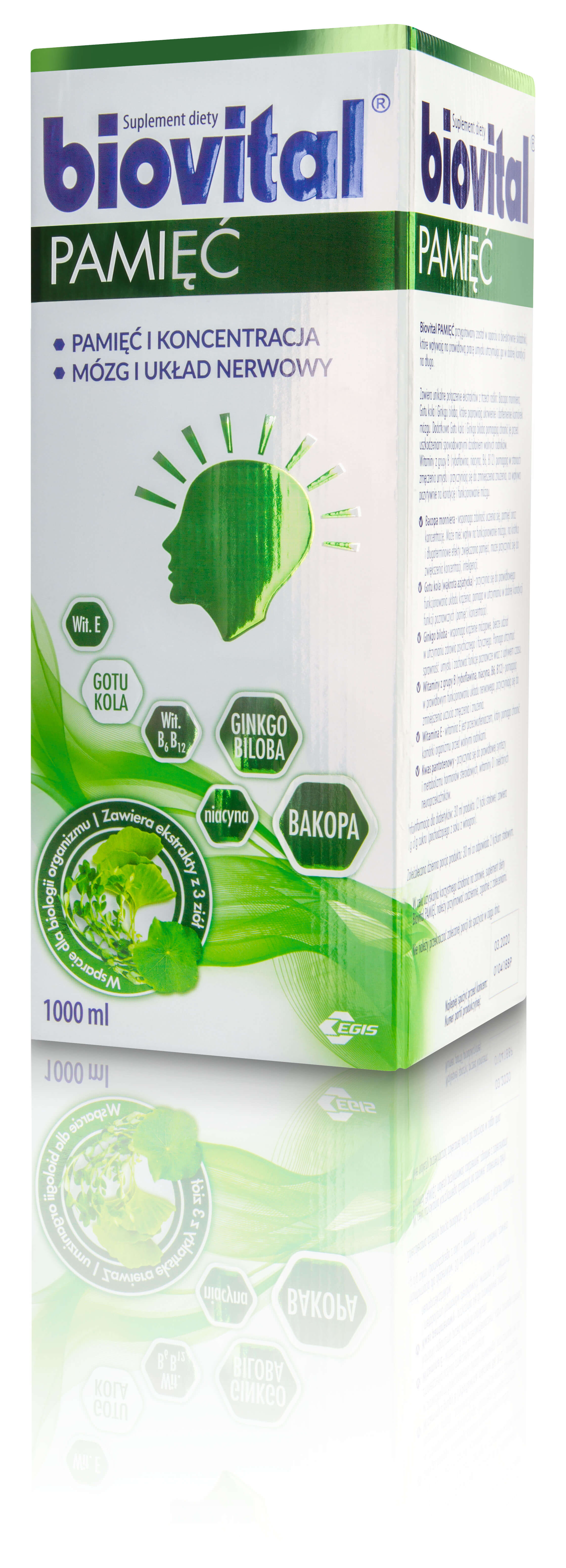 Biovital Pamięć, suplement diety, 1000 ml