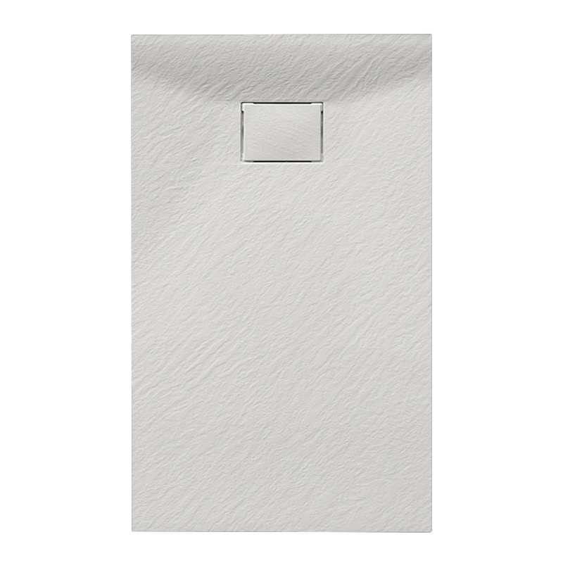 BRODZIK PRYSZNICOWY KAMIENNY PROSTOKĄTNY SLIM JUKO BIAŁY 90x80 CM