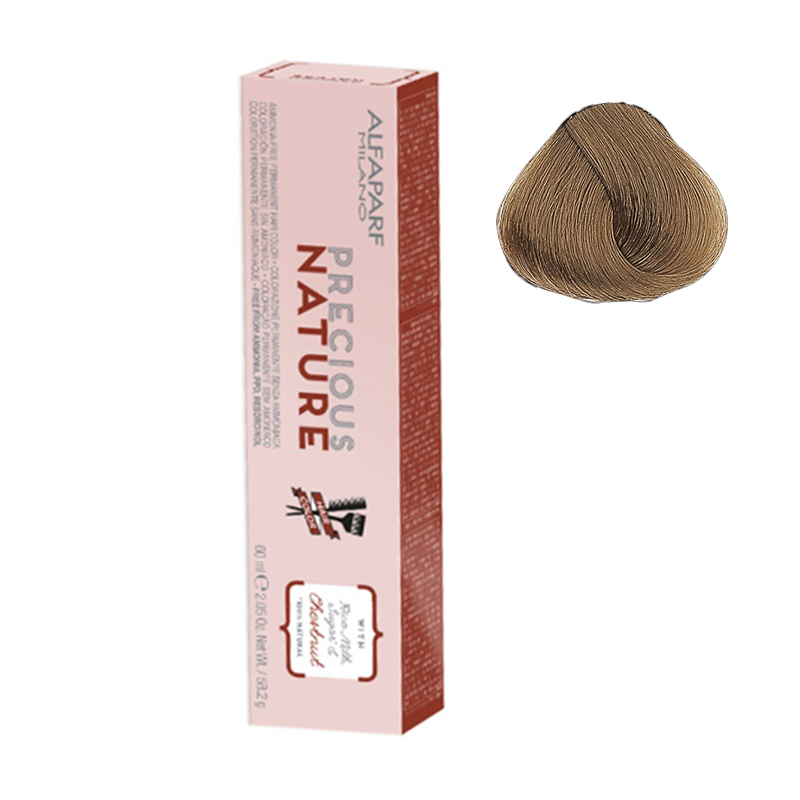 Alfaparf Precious Nature naturalna farba do włosów bez amoniaku 8.13 jasny popielatozłocisty blond, 60 ml