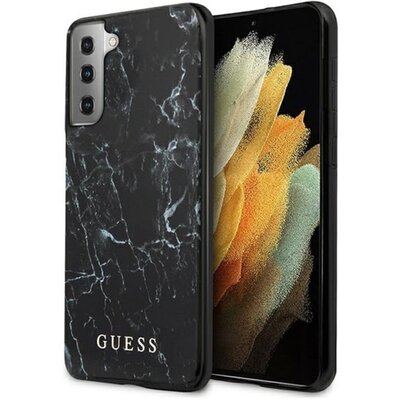 Etui GUESS Marble do Samsung Galaxy S21+ Czarny