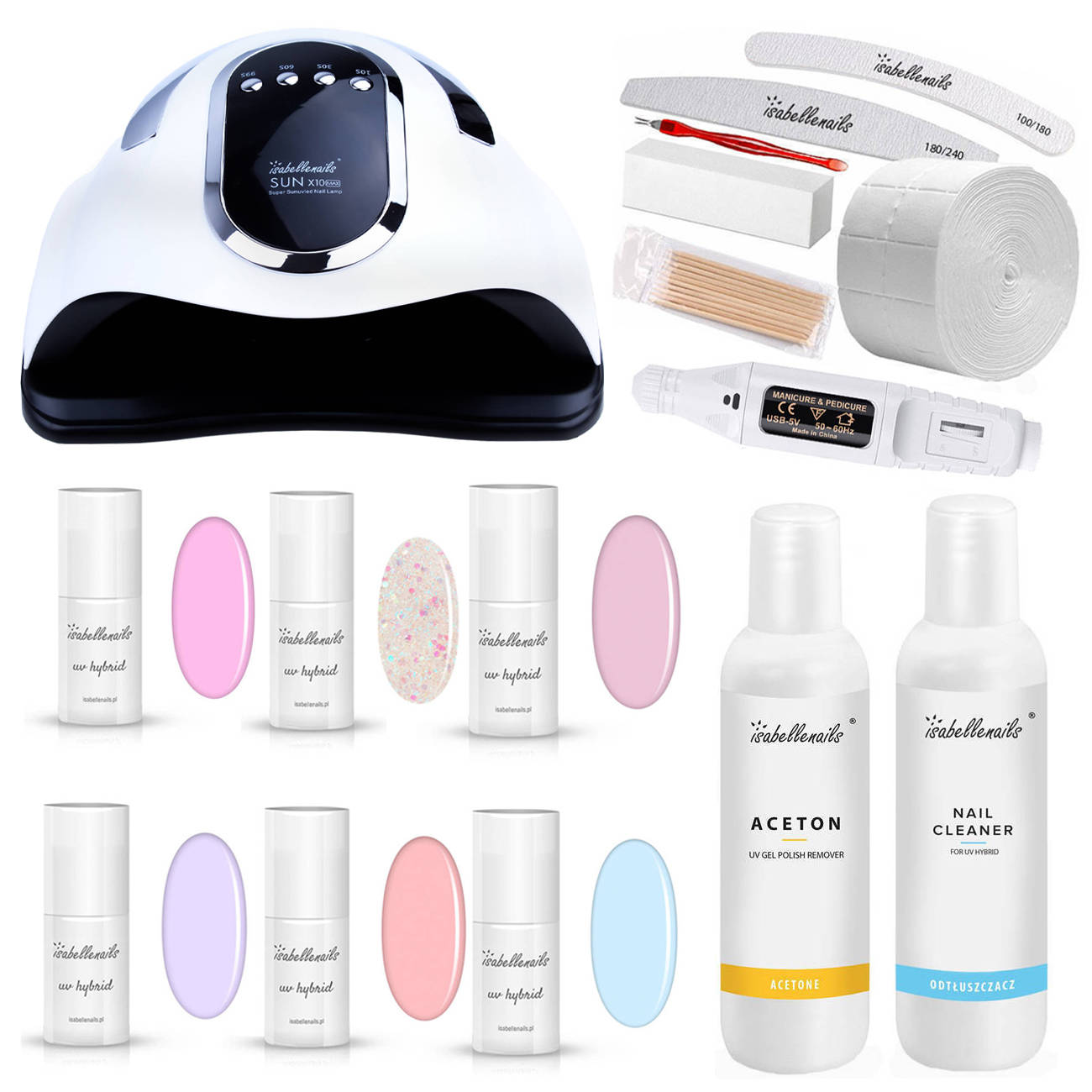 Isabellenails zestaw startowy do stylizacji paznokci, 1 zest.