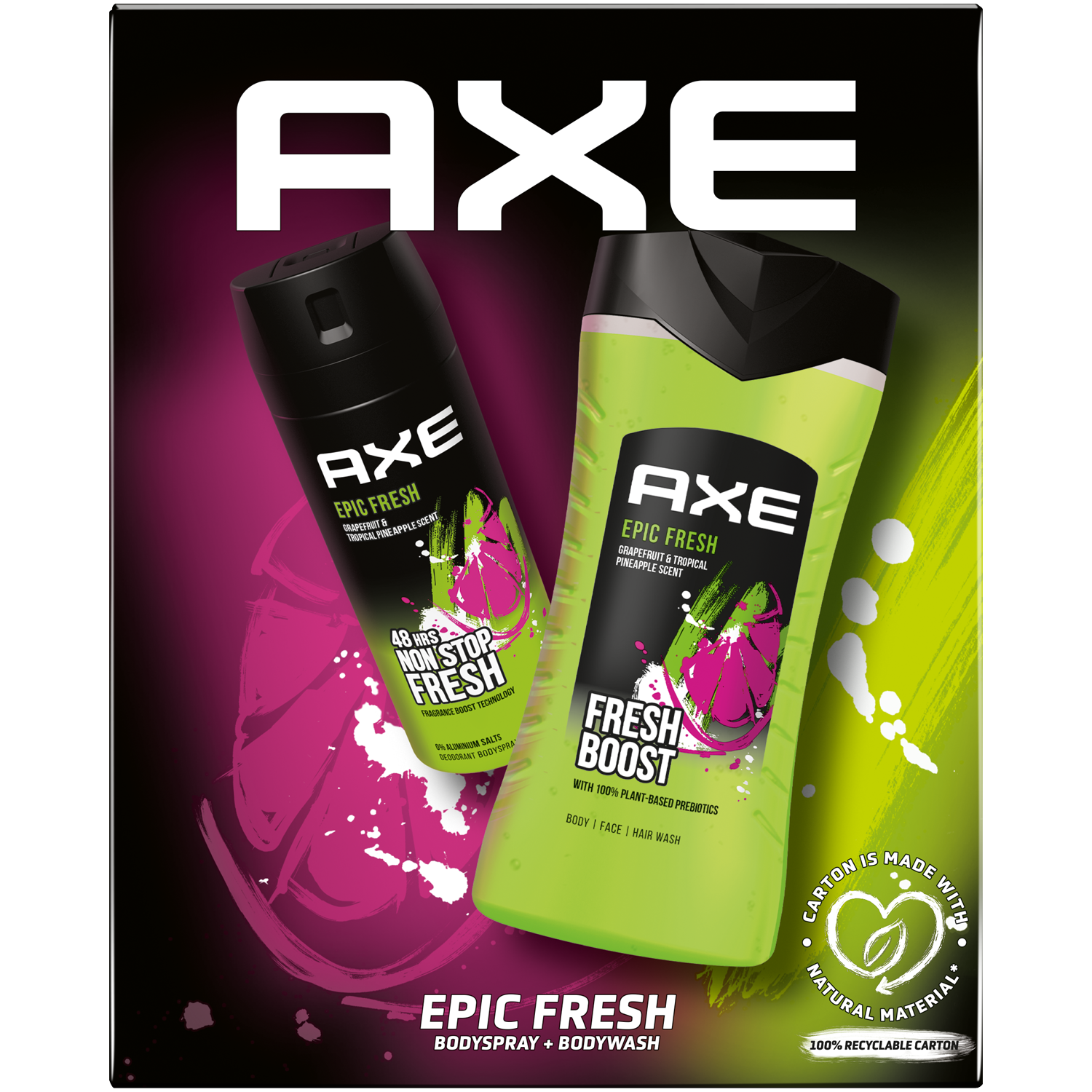 Axe Epic Fresh zestaw: żel pod prysznic, 250 ml + perfumowany dezodorant do ciała, 150 ml