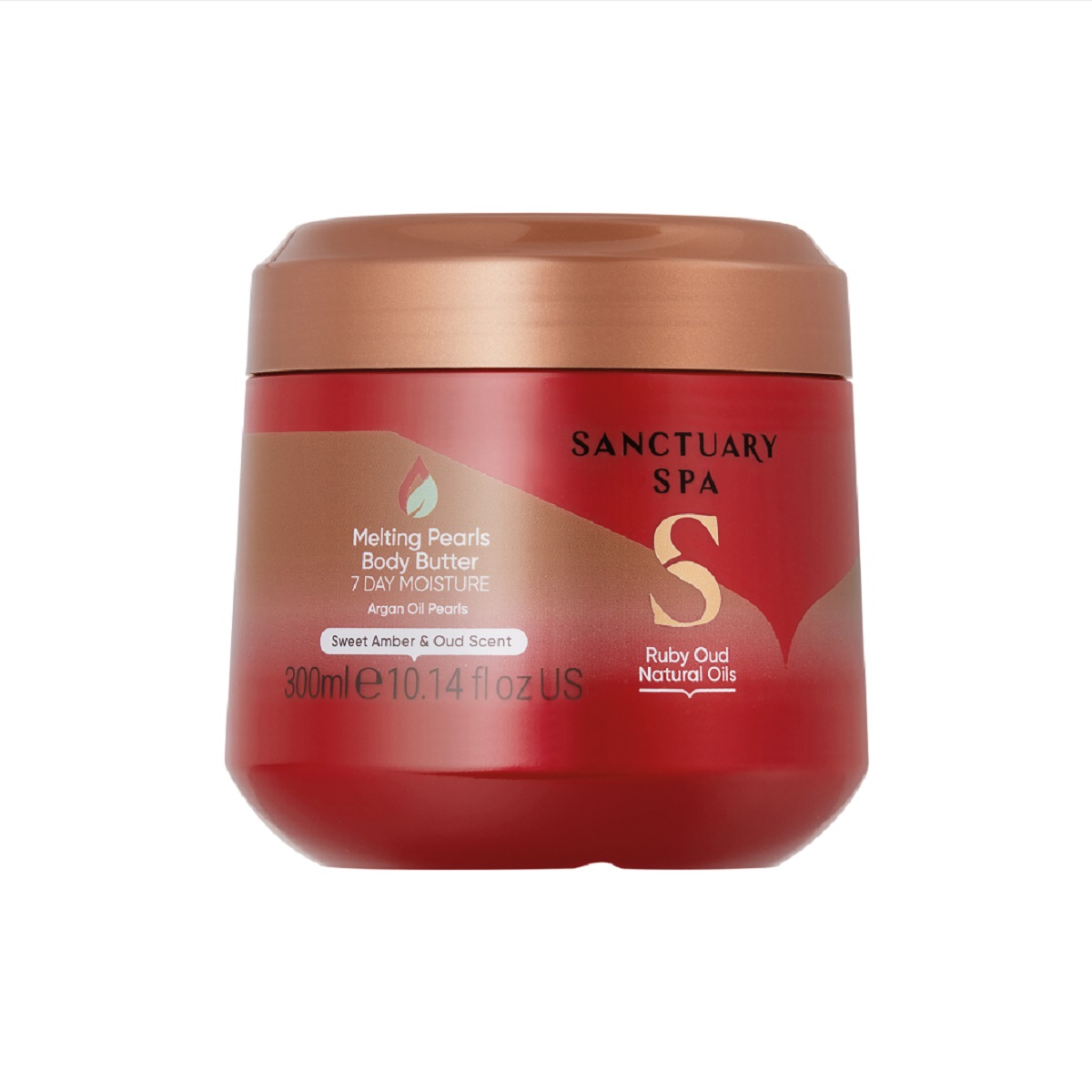 Sanctuary Spa Ruby Oud Natural Oils Melting Pearl aksamitne masło do ciała, 300 ml
