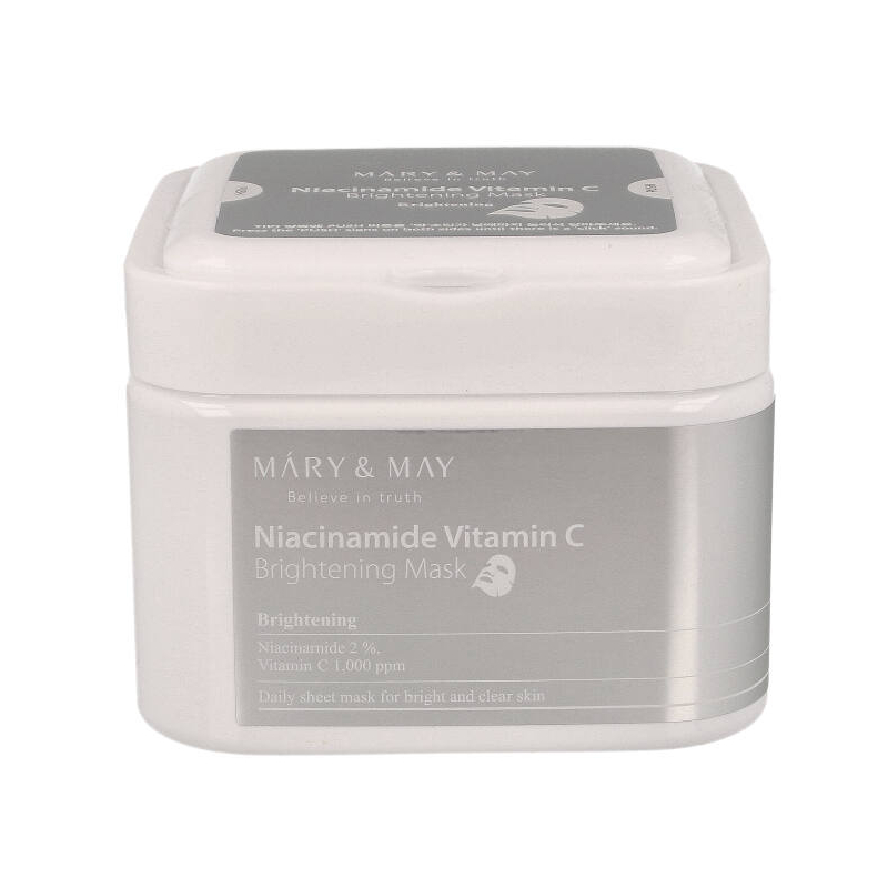 Mary & May zestaw rozjaśniających masek do twarzy, 30 szt./1 opak.