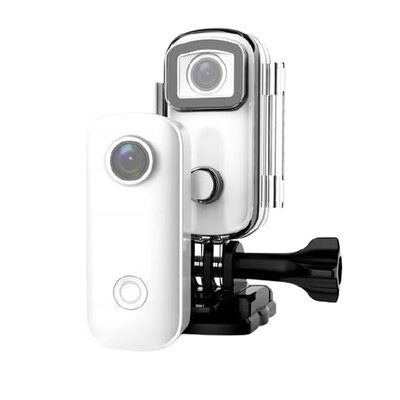 Kamera sportowa SJCAM C100+ Biała 1440p Filmy 2K WiFi, Obudowa wodoodporna