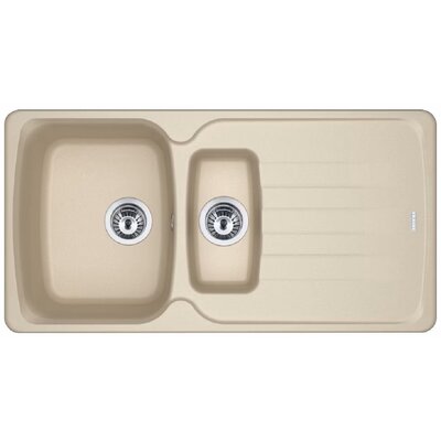 Zlewozmywak półtorakomorowy z ociekaczem FRANKE Antea AZG 651-97 114.0676.231 Beżowy 50x97