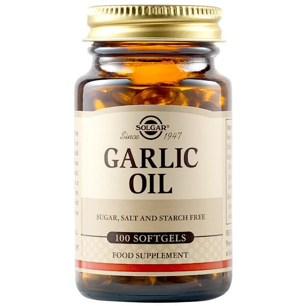Solgar Garlic Oil (Olej z czosnku) suplement diety, 100 kaps./1 opak.