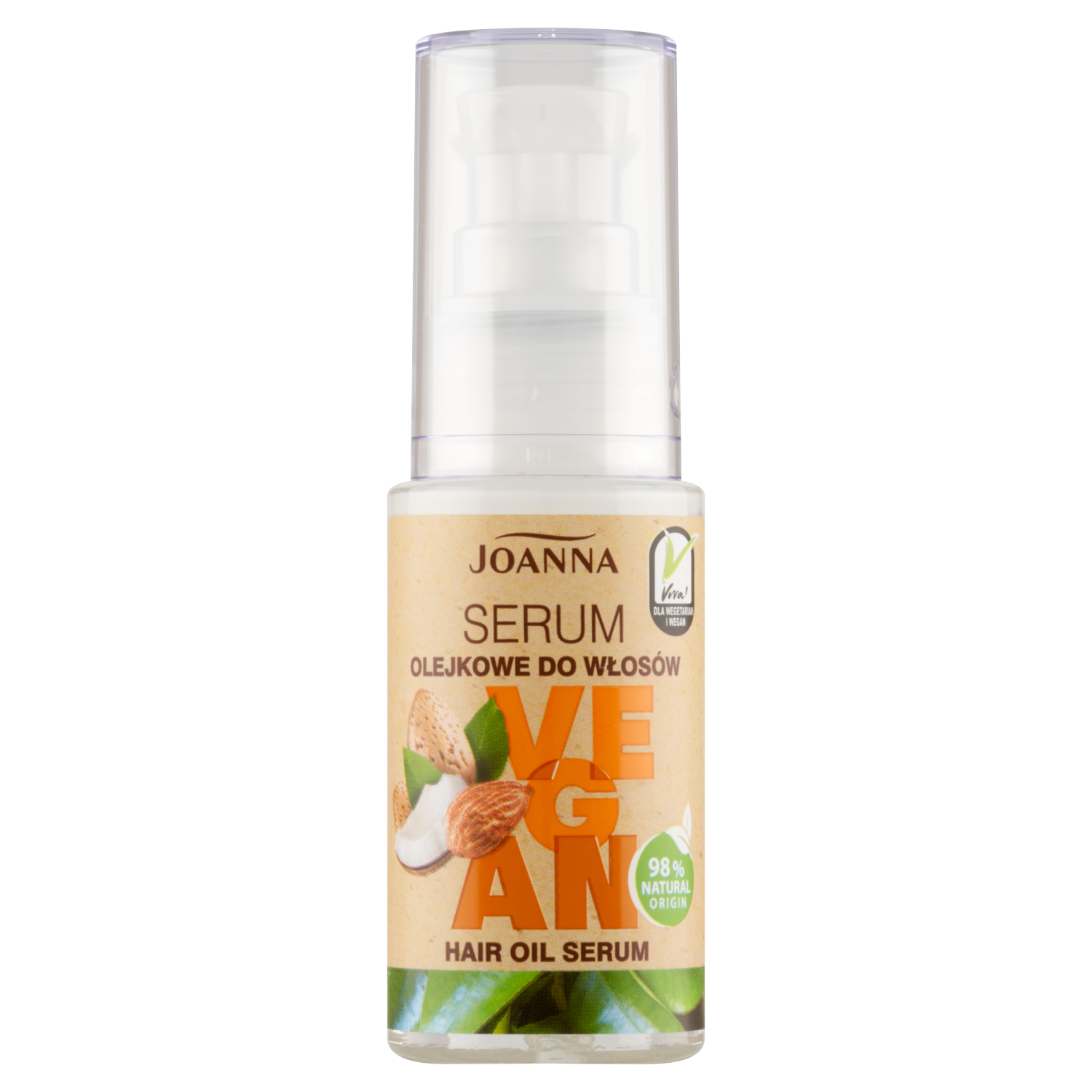 Joanna Vegan serum olejkowe do włosów, 30 ml