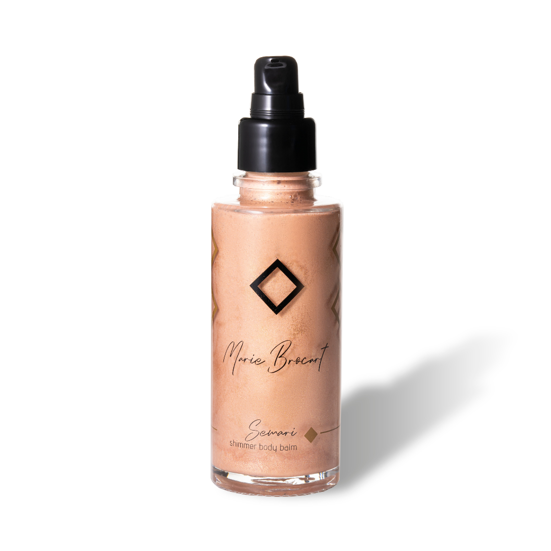 Marie Brocart Semari rozświetlający balsam do ciała z drobinkami Bioglitter i feromonami efekt Shimmer, 100 ml
