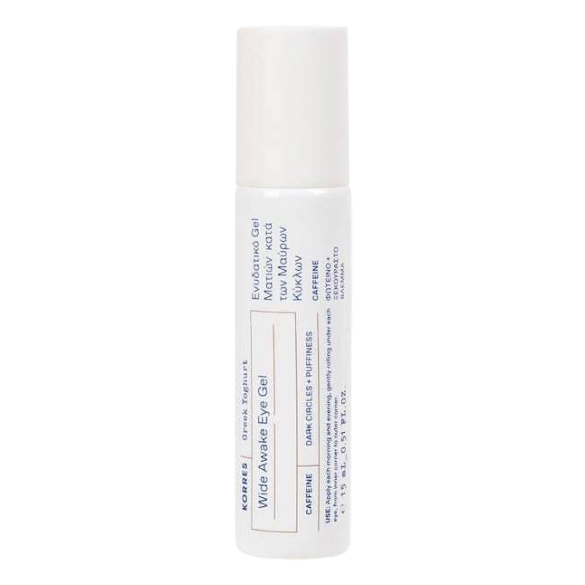 Korres Greek Yoghurt roll-on pod oczy z kofeiną, 15 ml